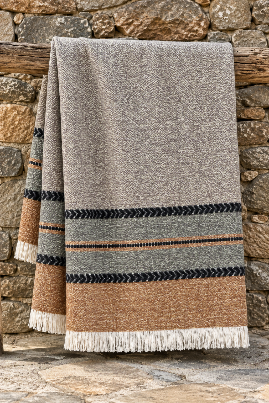 Plaid Lana Camprodom Rust