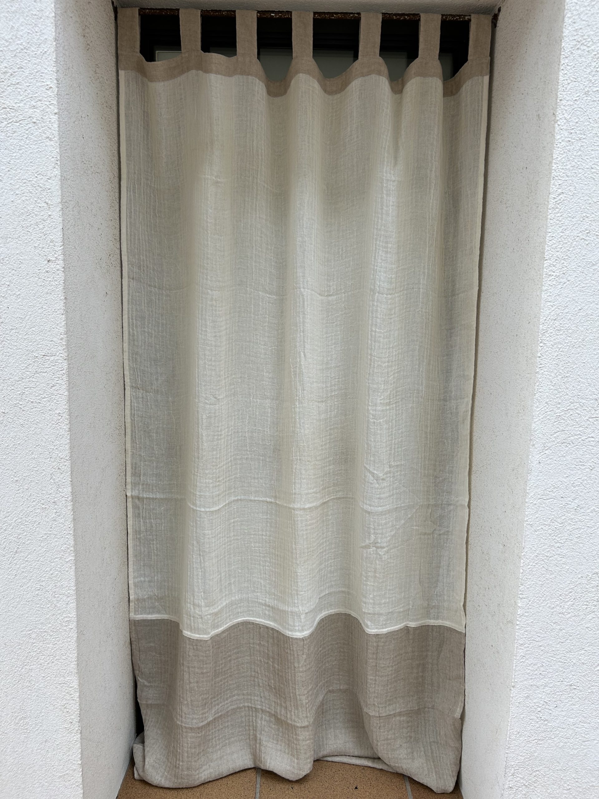 Cortina de Lino Ladera