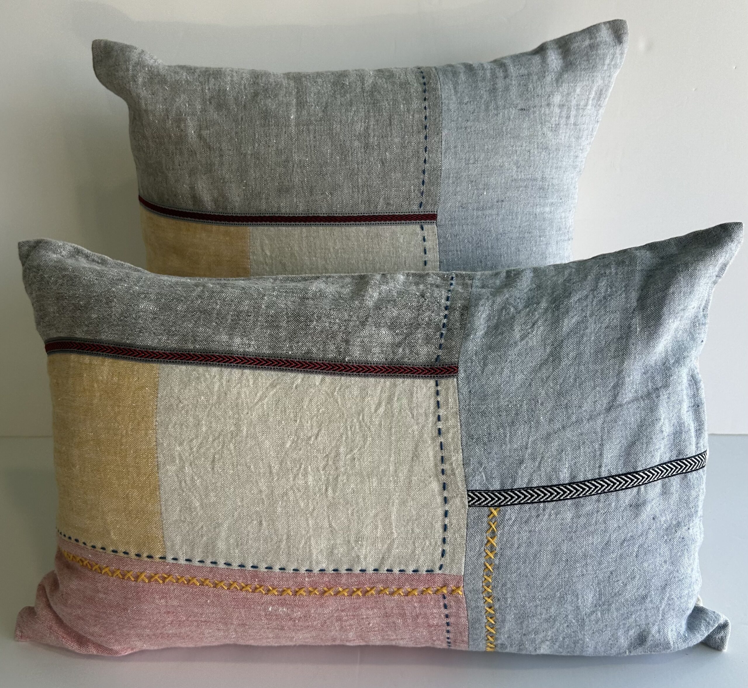 Cojín Lino Patchwork Multicolor