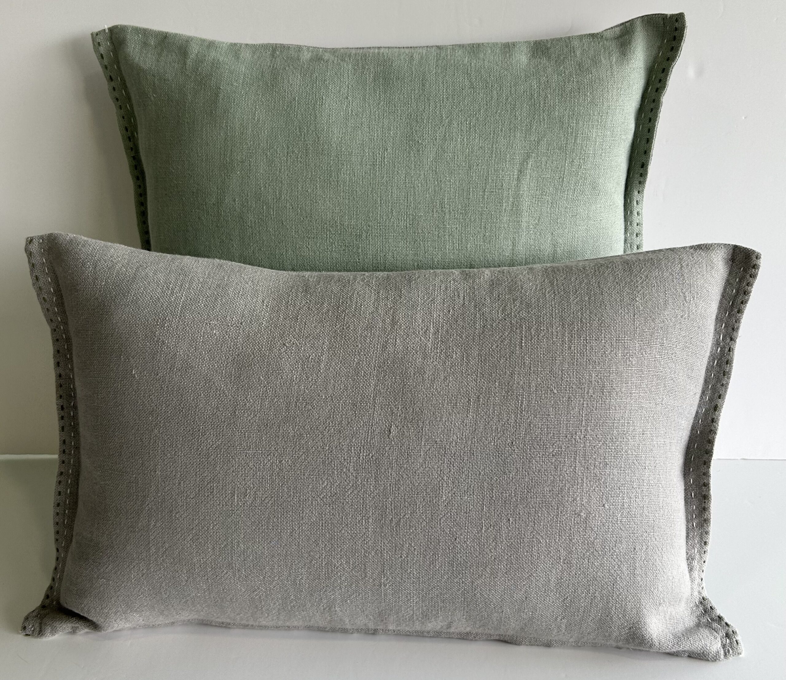 Cojín Lino Pedraforca Sage & Lt Grey