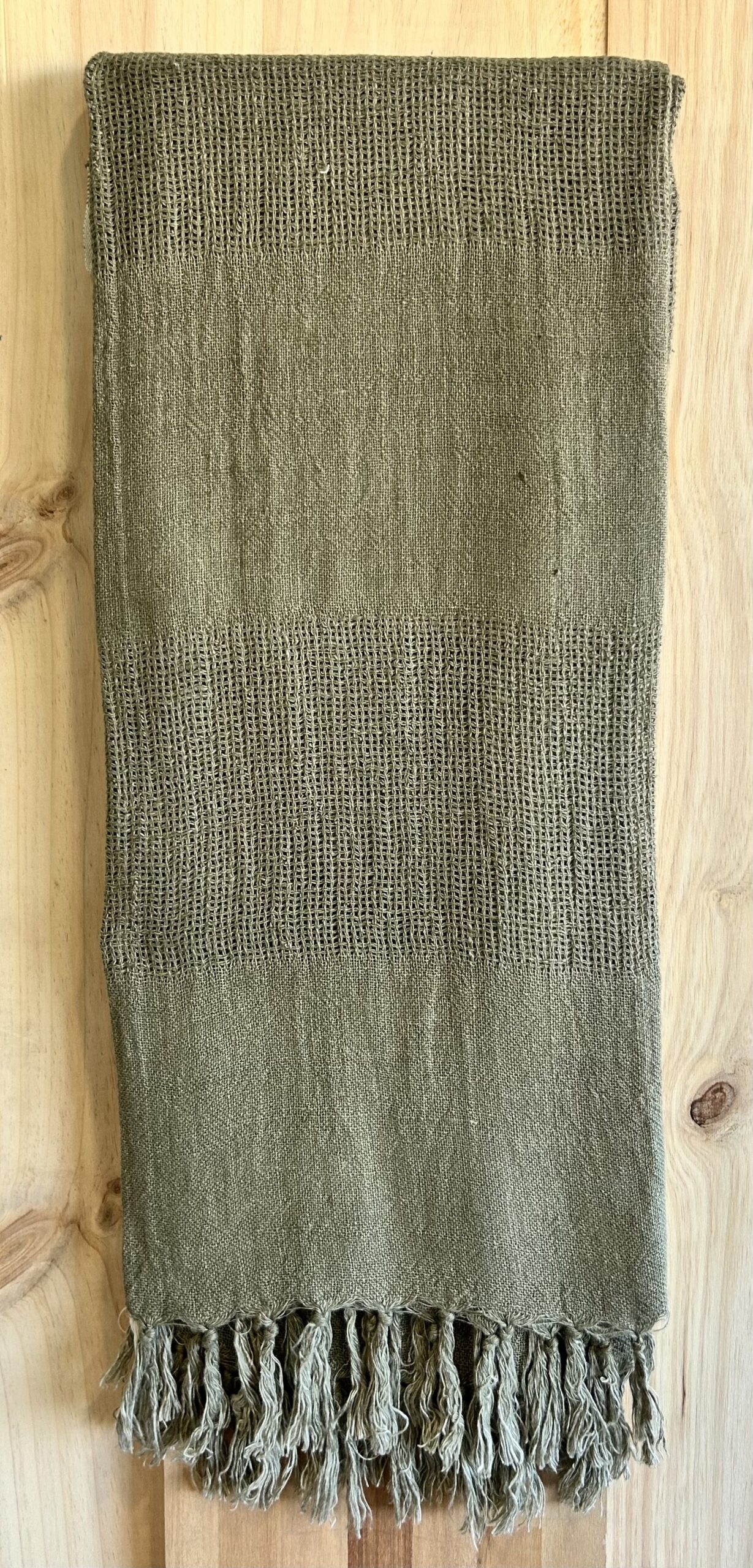 Plaid Lino Roma Green Forrest.
