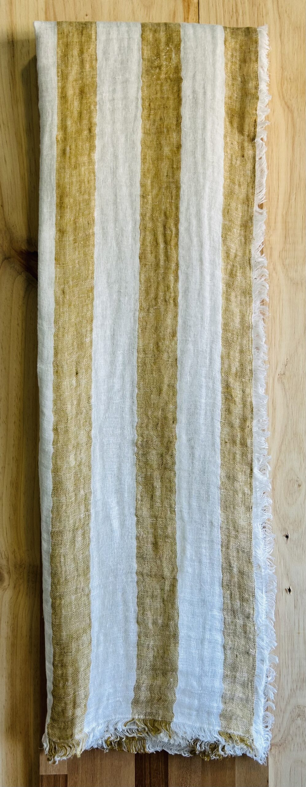 Plaid Lino Santorini Mustard.