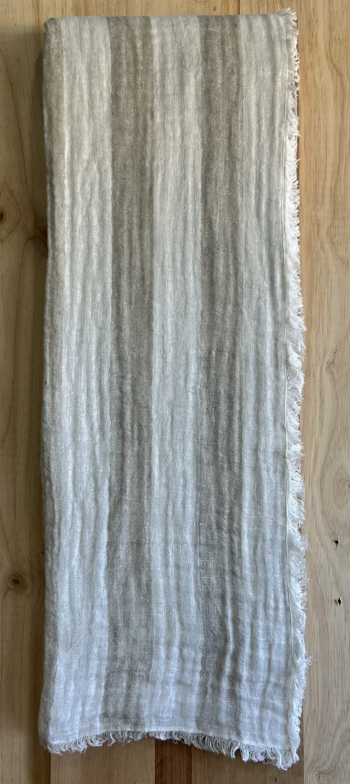 Plaid Lino Santorini Natural.