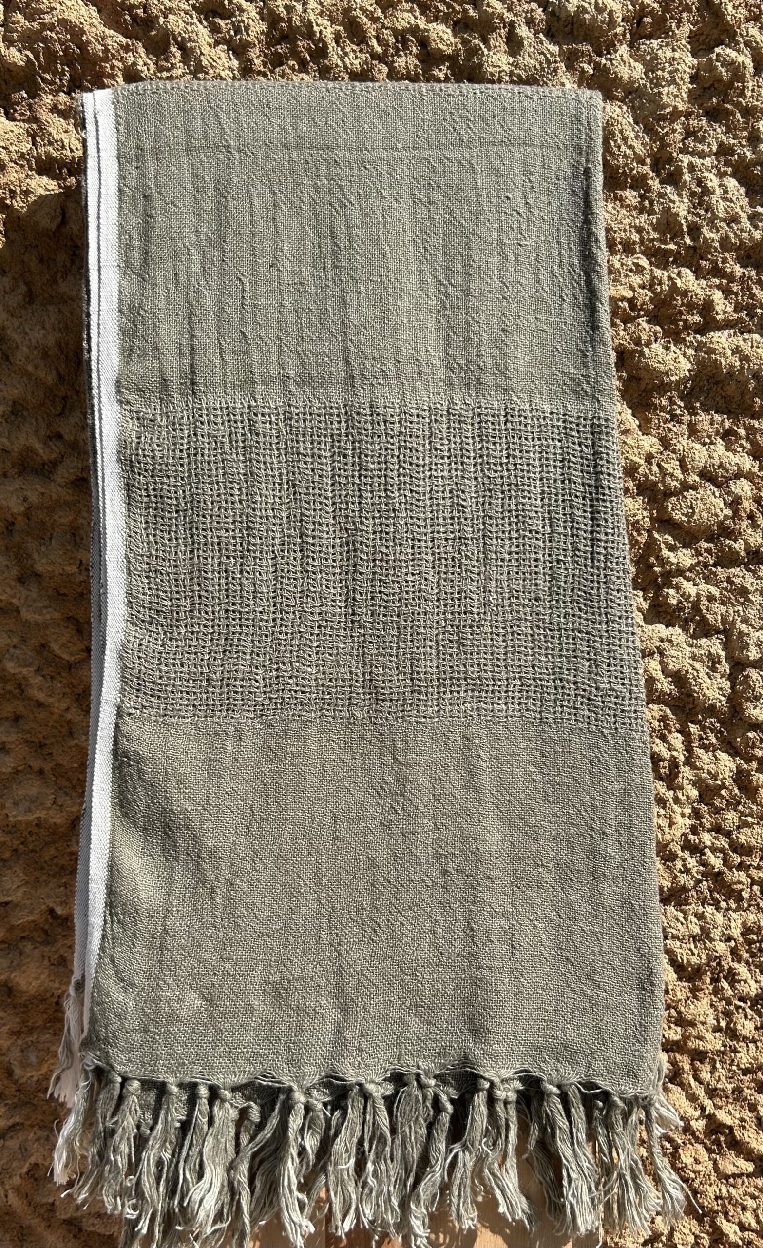 Plaid Lino Roma Green Forrest.