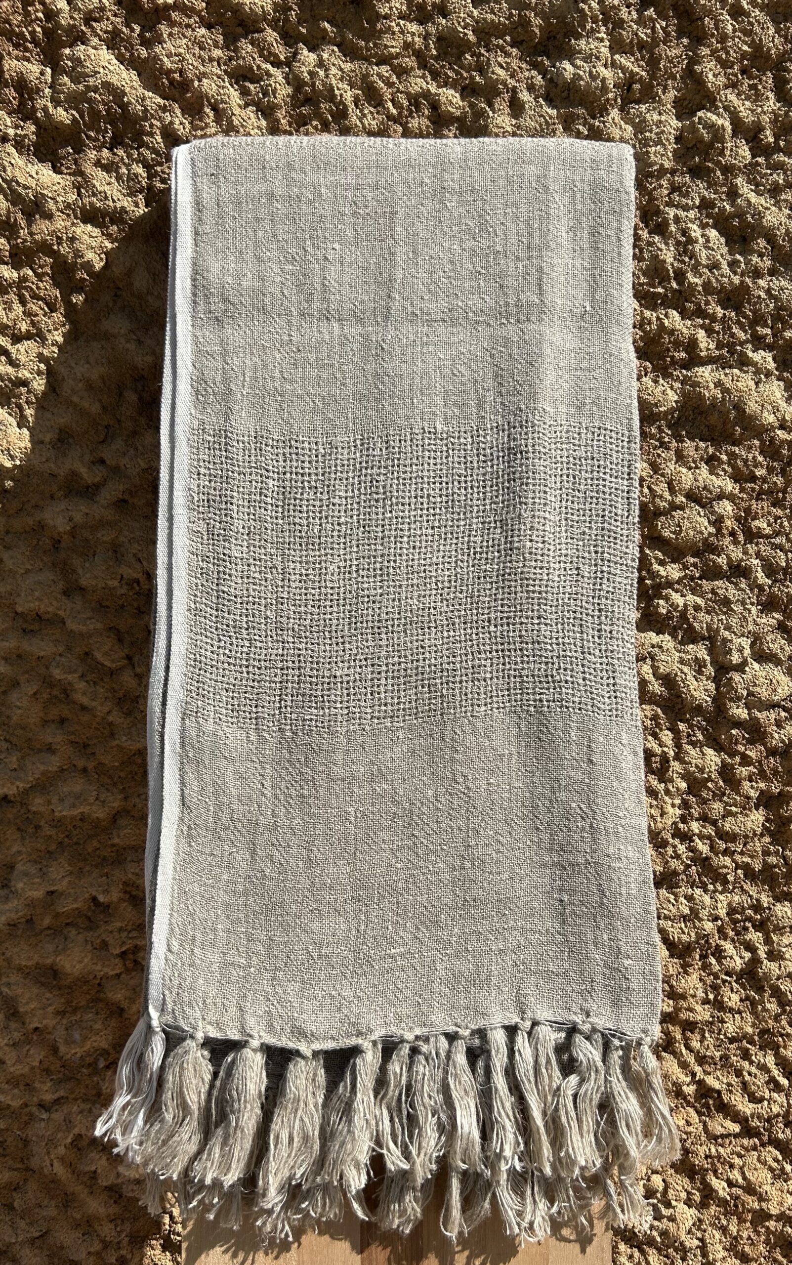Plaid Lino Roma Natural.
