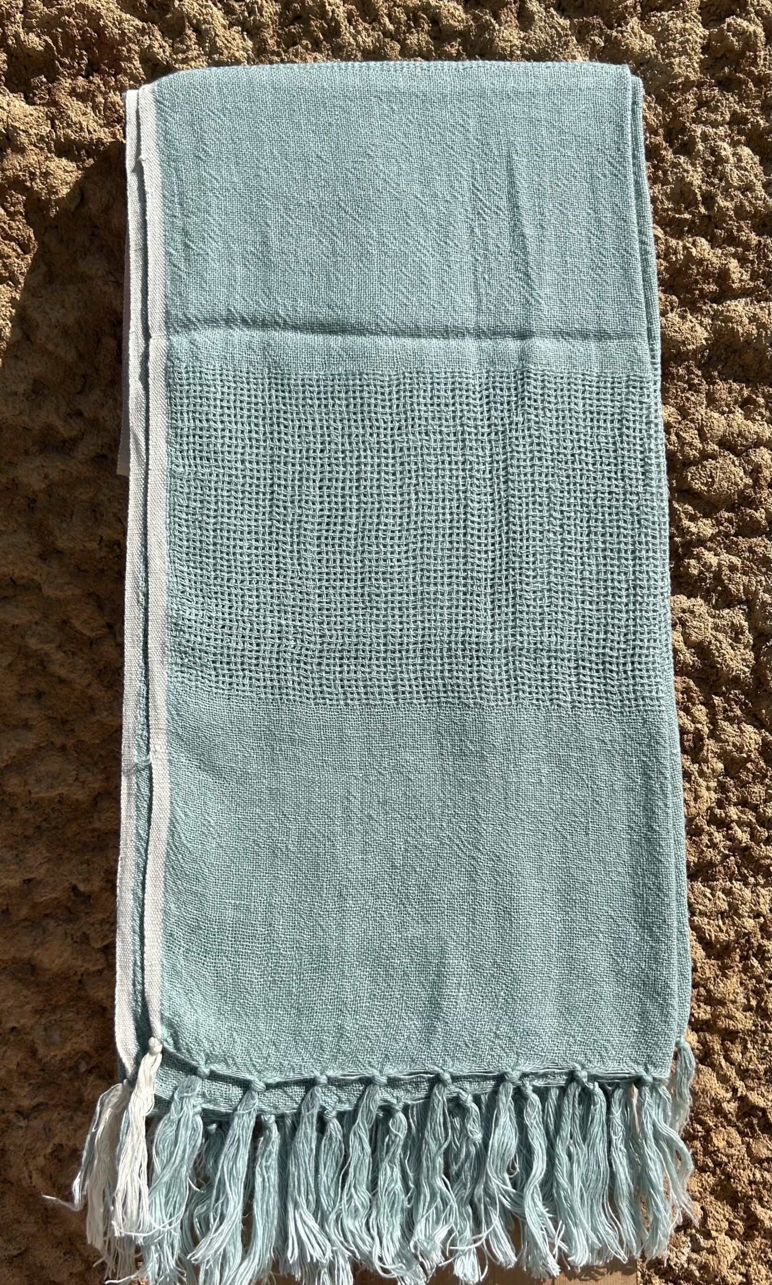 Plaid Lino Roma Sage.