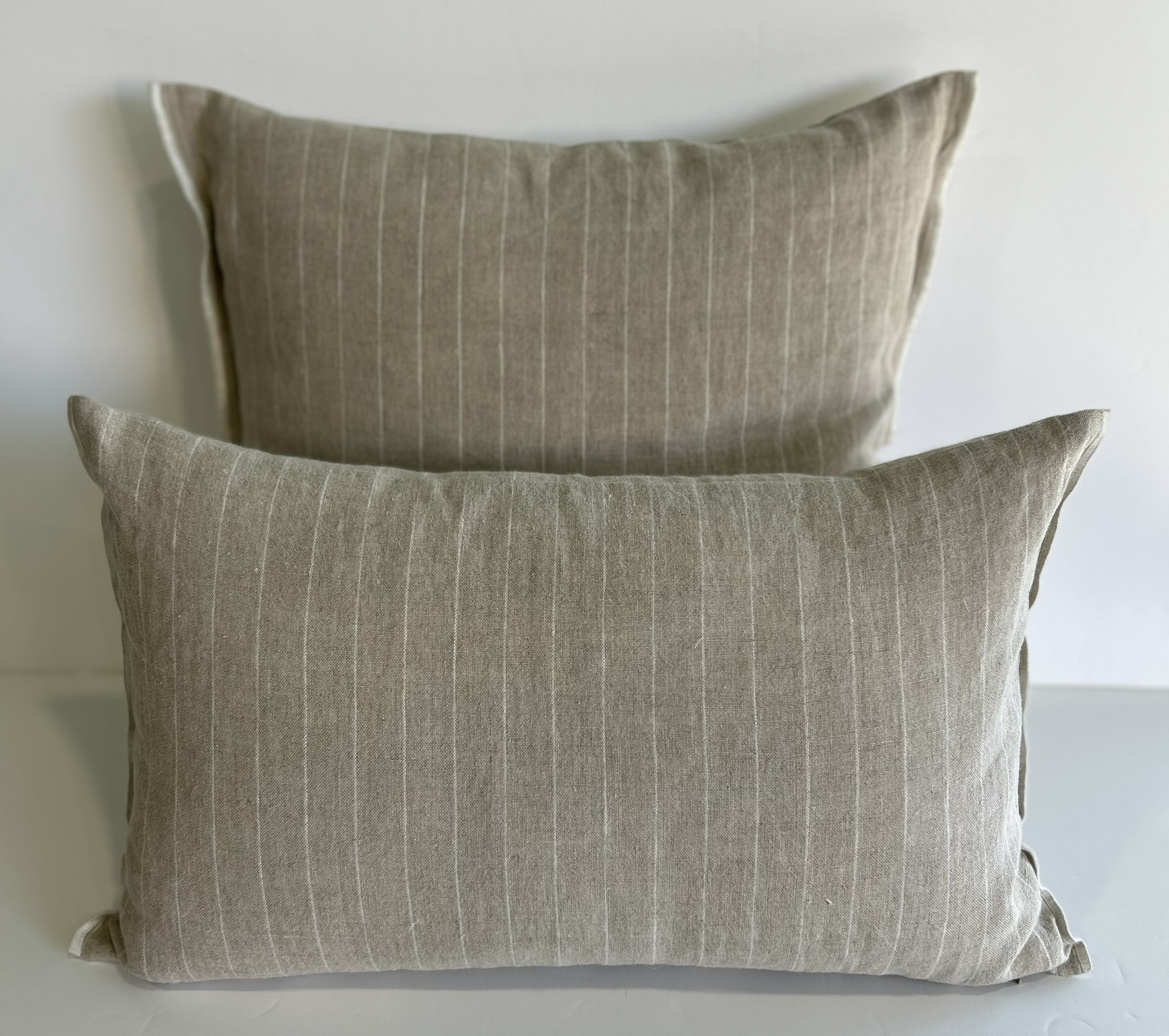 Cojín Lino Rupit Natural & White Stripe